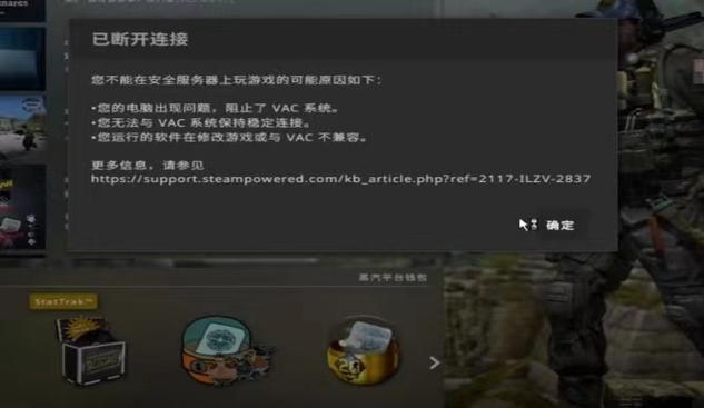 csgo被vac断开连接怎么解除