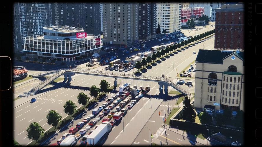 都市天际线人口密集堵车