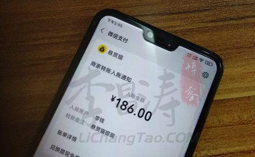 悬赏猫可以提现到微信吗