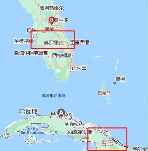 弗罗里达州在美国的位置