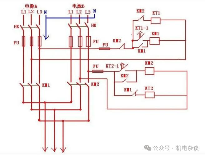 双电路切换开关线路图缩略图
