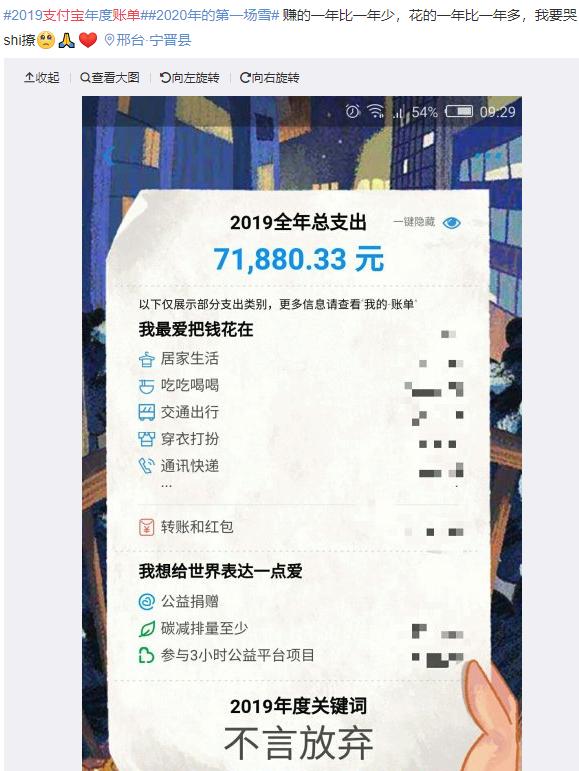 支付宝年度账单虚高
