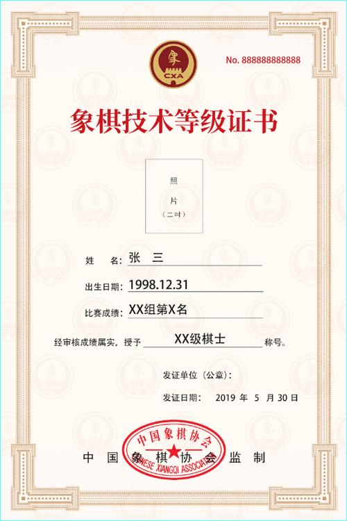 中国象棋技术等级标准