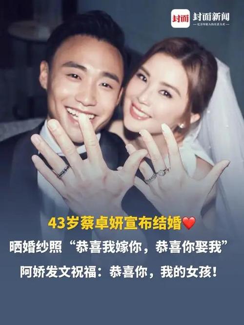 阿娇祝贺蔡卓妍结婚
