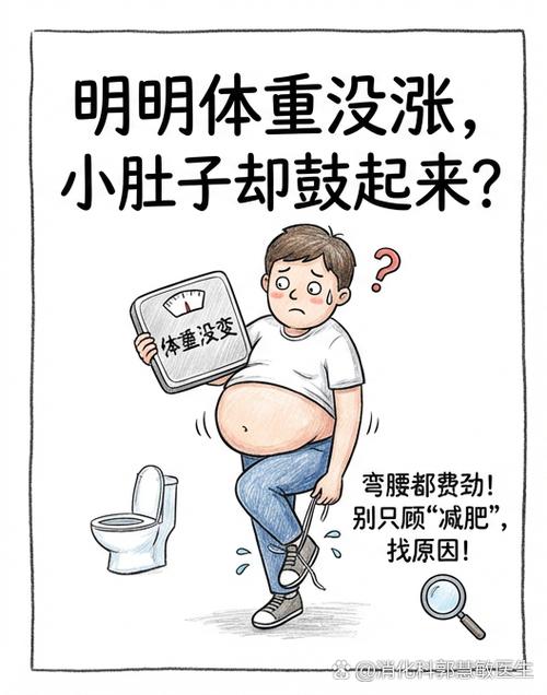 小肚子突然变大很鼓怎么回事