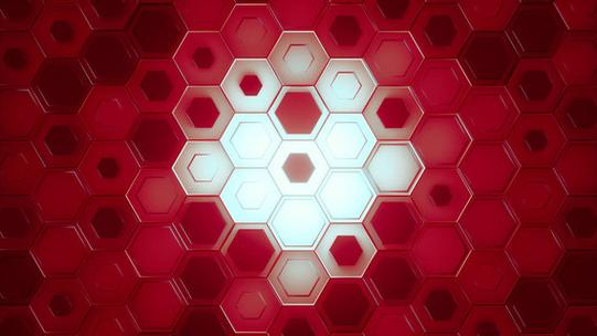 红色六边形下载安装缩略图