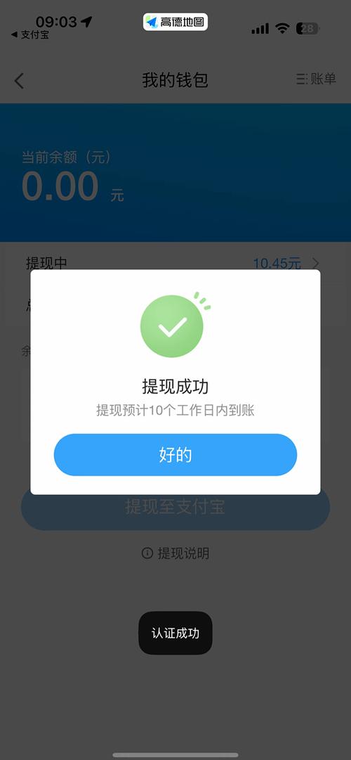 高德淘金提现多久到账