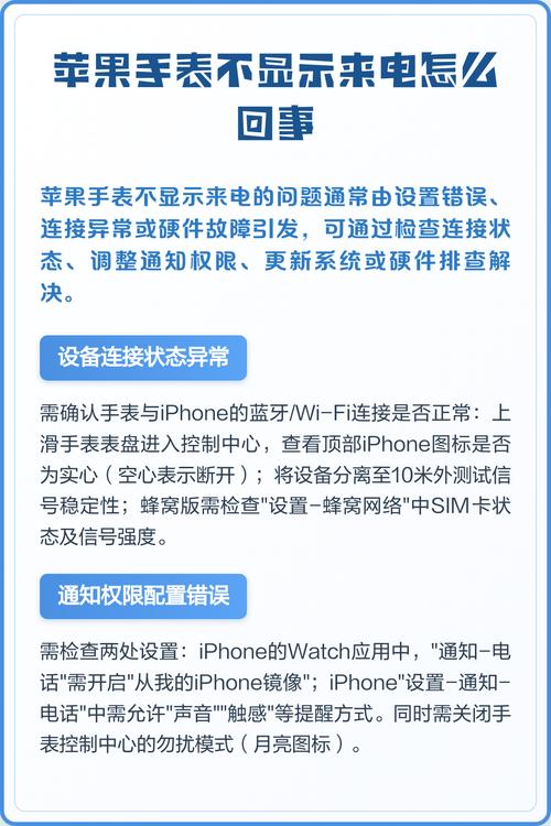 苹果手表来电不亮屏