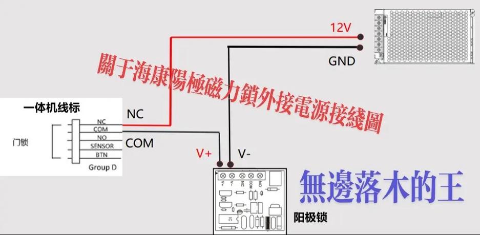 海康小门童与门禁电源接线图
