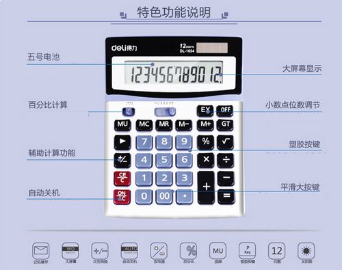 12位计算器上的AC开关按键有什么作用