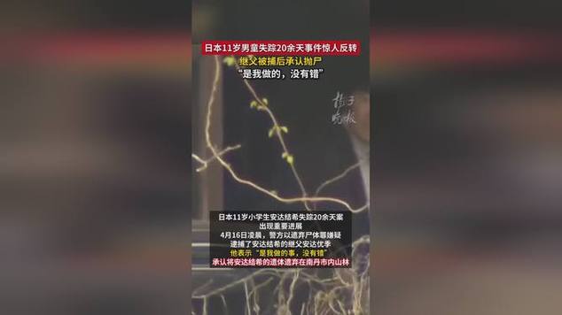 日本男童失踪案惊天反转