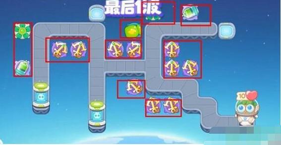 保卫萝卜4太空穿越25关怎么过?截图