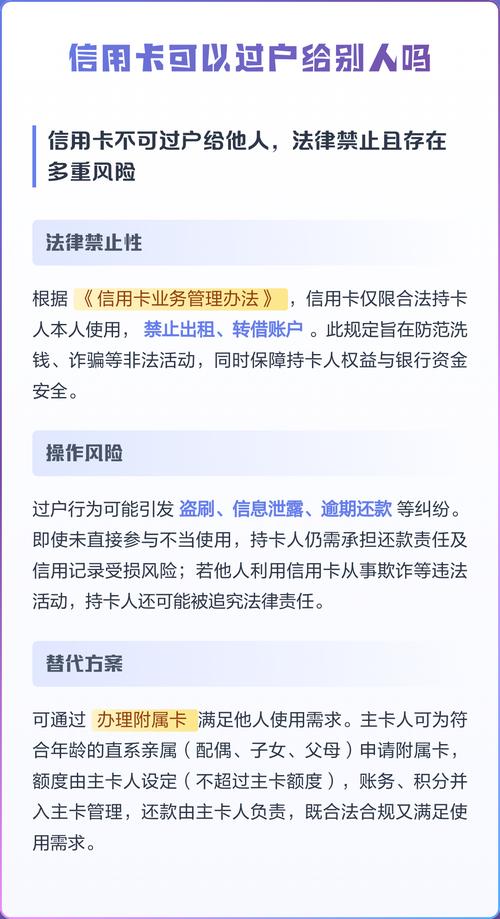 信用卡能更名过户吗