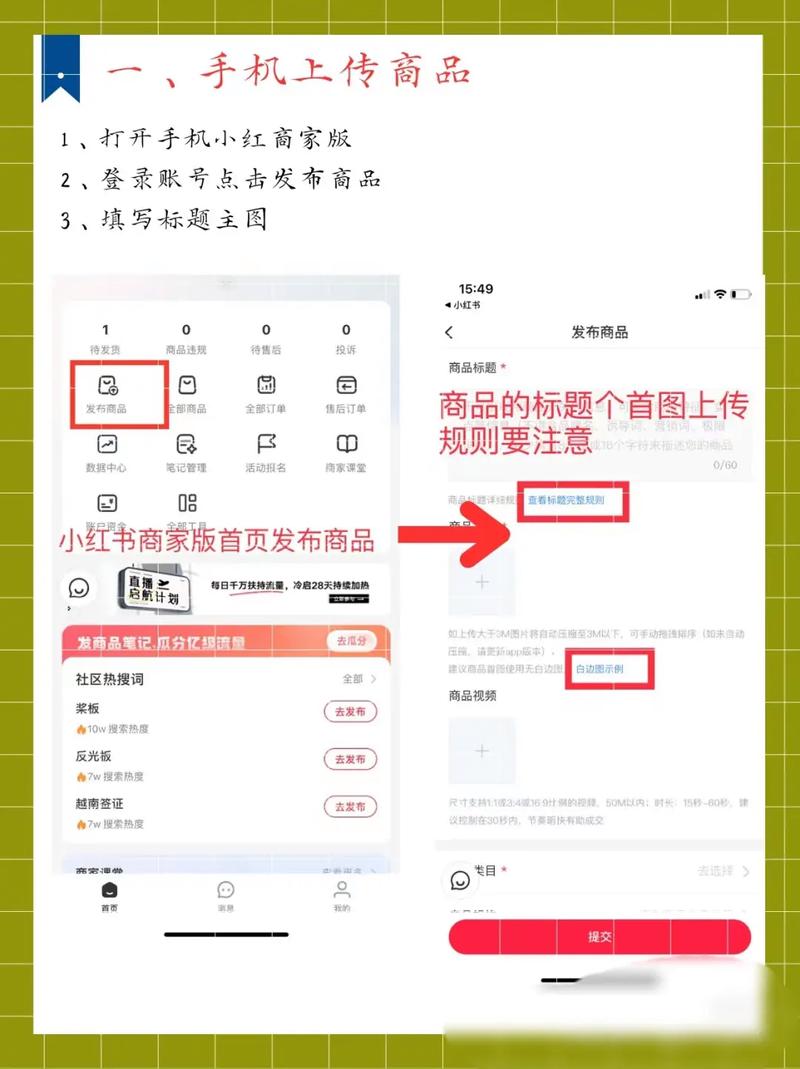 小红书怎么上传商品
