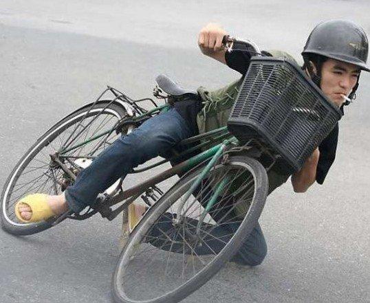 自行车搞笑图片