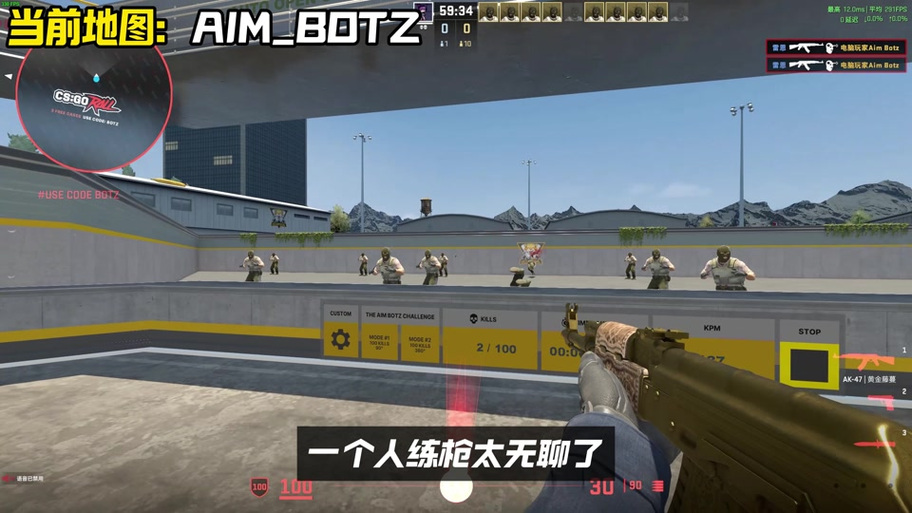 csgo单机打人机教程