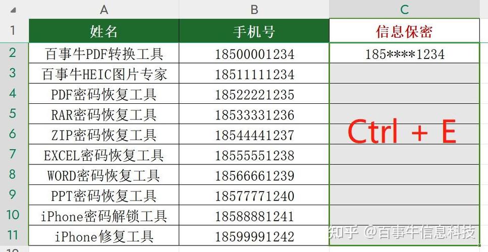 excel如何隐藏电话号中几位