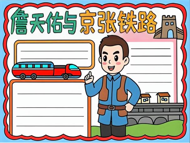 詹天佑手抄报简单又漂亮缩略图
