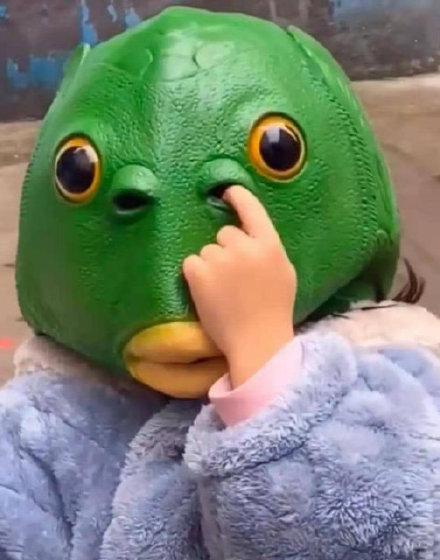 绿鱼头表情包