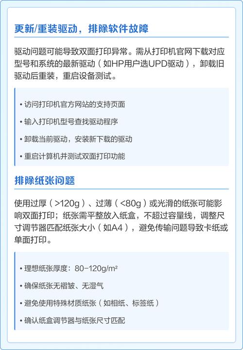 无法双面打印怎么办