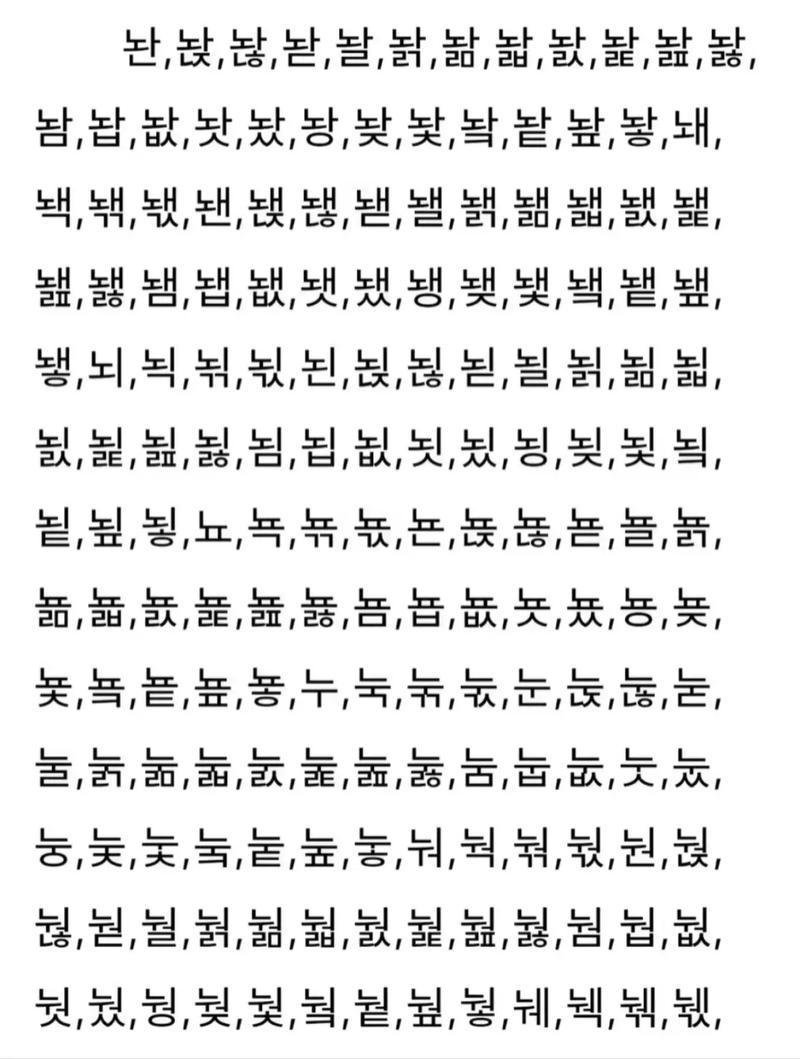 韩文单字id大全复制缩略图