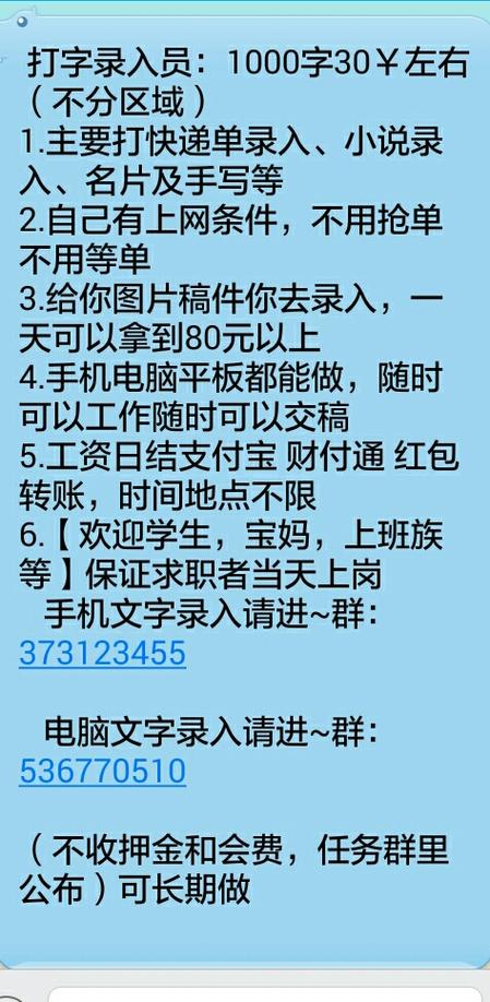 数据录入员兼职靠谱吗游戏截图