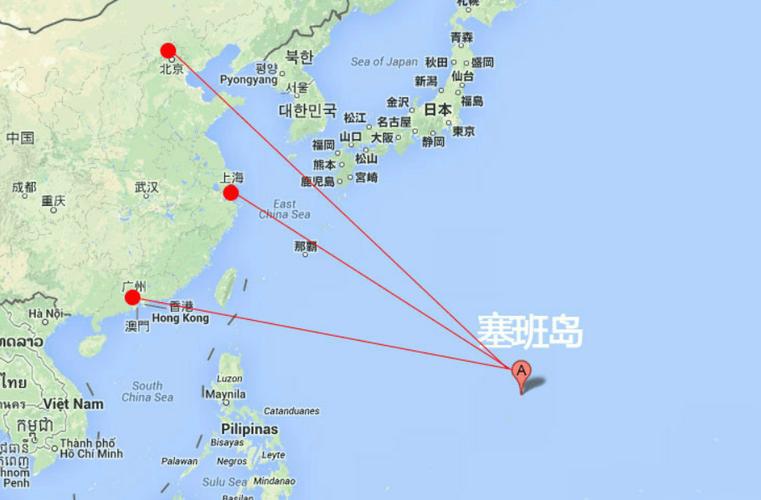 塞班岛的地理位置缩略图