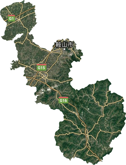 鞍山市卫星地图
