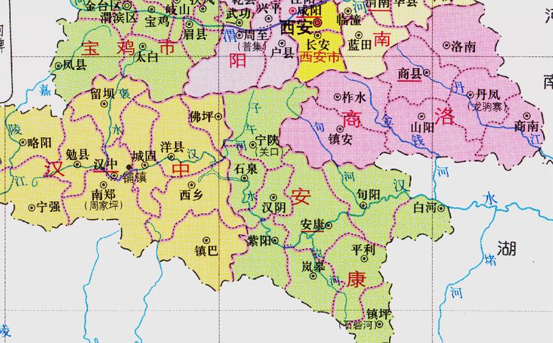 陕西安康地图高清版大图