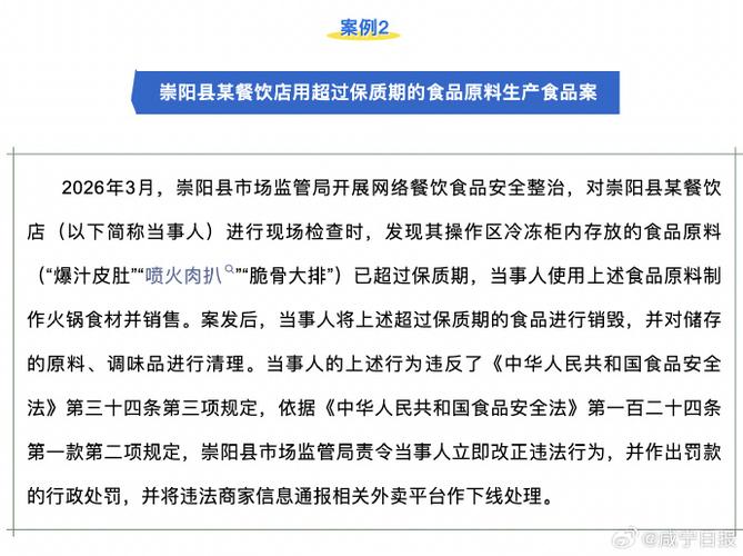 2025年食品安全十大典型案例