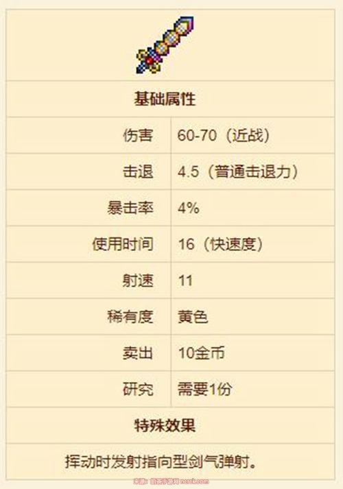 泰拉瑞亚锻钢剑