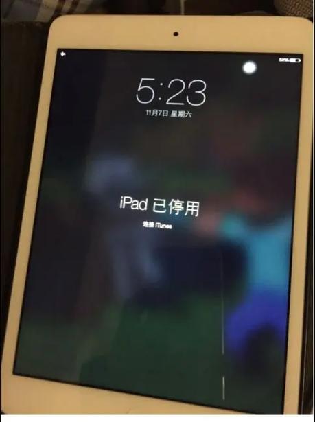 ipad一直显示停用一个小时