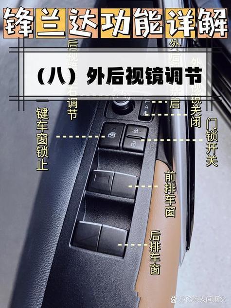 后视镜折叠开关调节的步骤