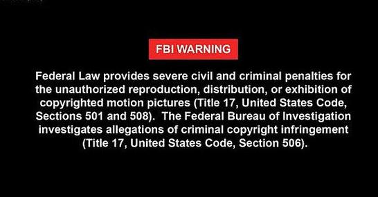 FBI警告开头图片