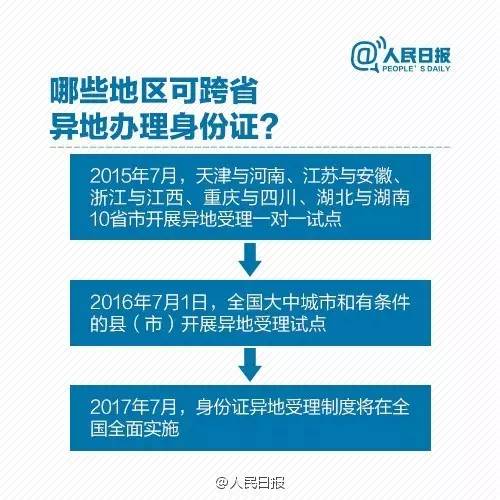 异地补办身份证要带啥