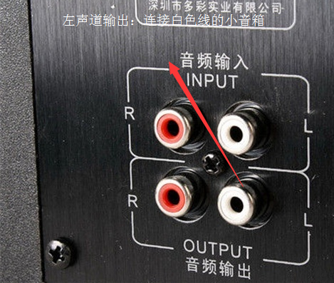 音箱连接主机哪个口