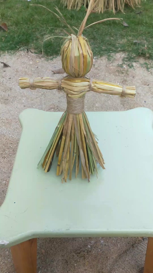 稻草编织简易小动物