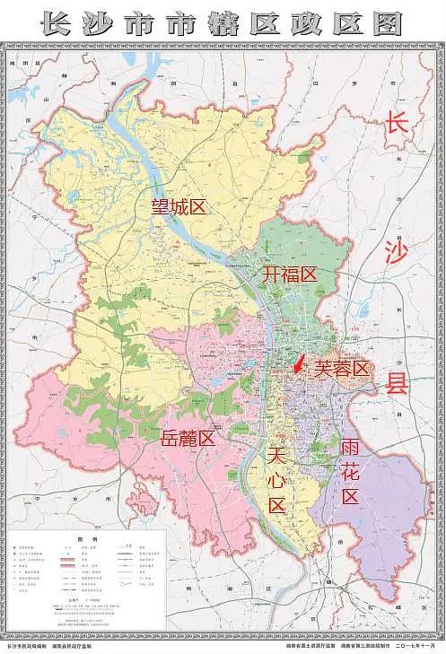 长沙市详细地图全图