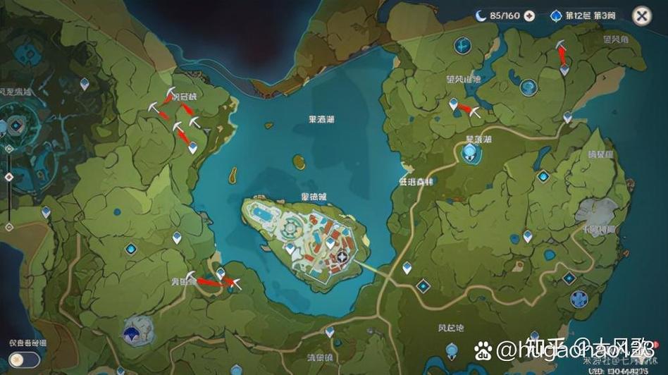 原神地图资源点标记
