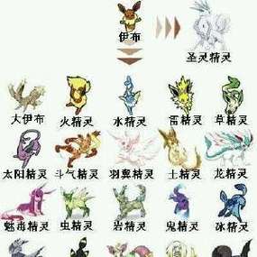 伊布全部进化形态图