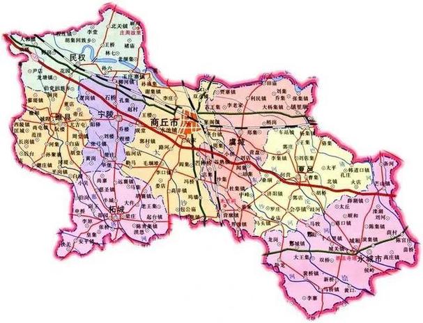 商丘市地图全图可放大