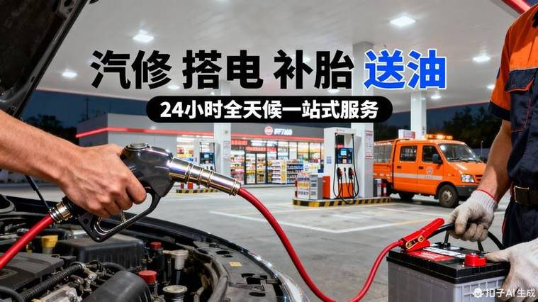 最近汽车修理厂24小时搭电