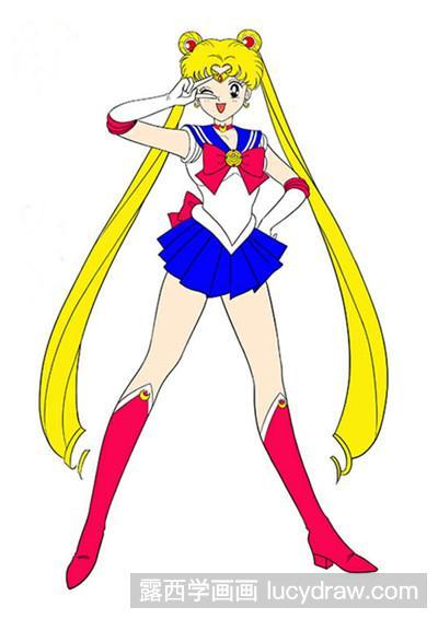 美少女战士水冰月简笔画缩略图