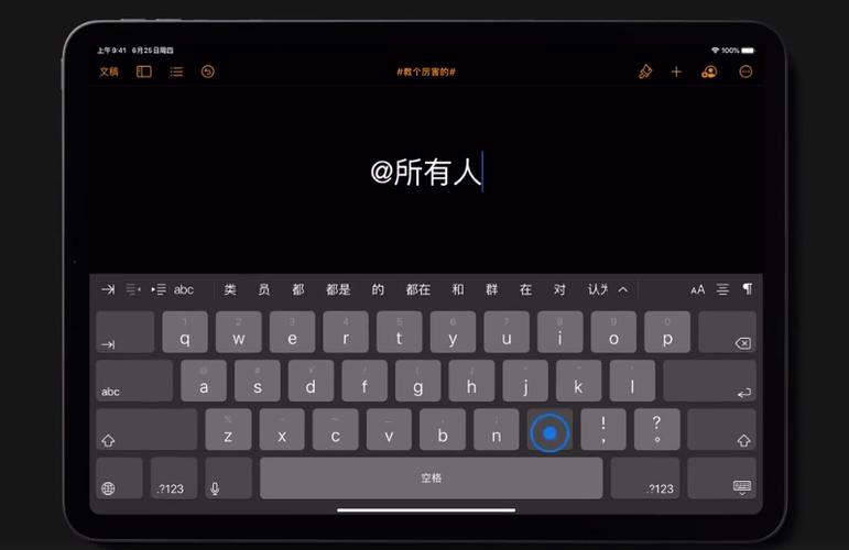 ipad键入模式
