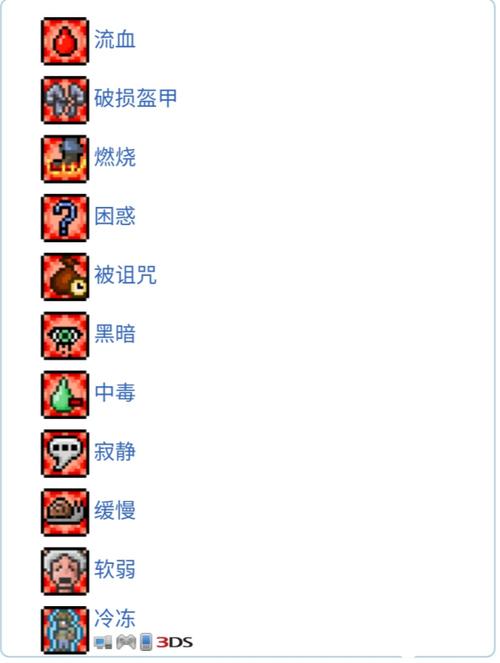 泰拉瑞亚缓慢buff
