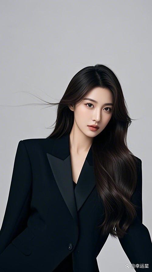 女生穿一身黑色衣服