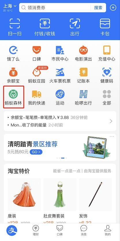 支付宝种的树能找到吗