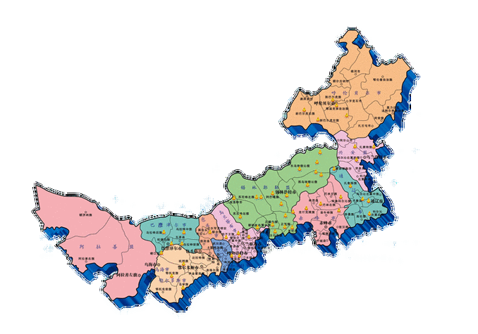 内蒙古地图完整大图缩略图