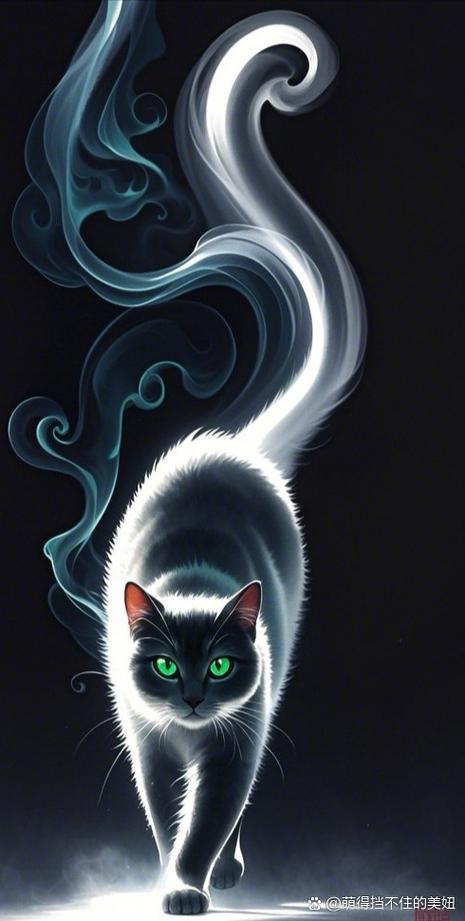 暗黑风格的猫截图