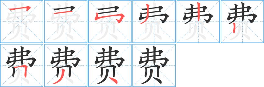 费这个字一共几画